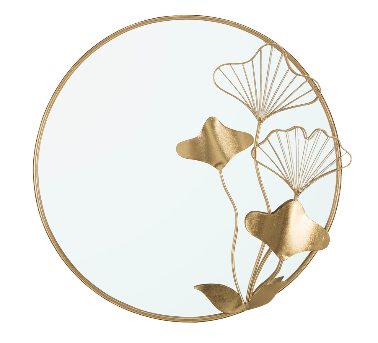 Oglinda decorativa Flower, Mauro Ferretti, 75x72 cm, fier, auriu - imagine 7